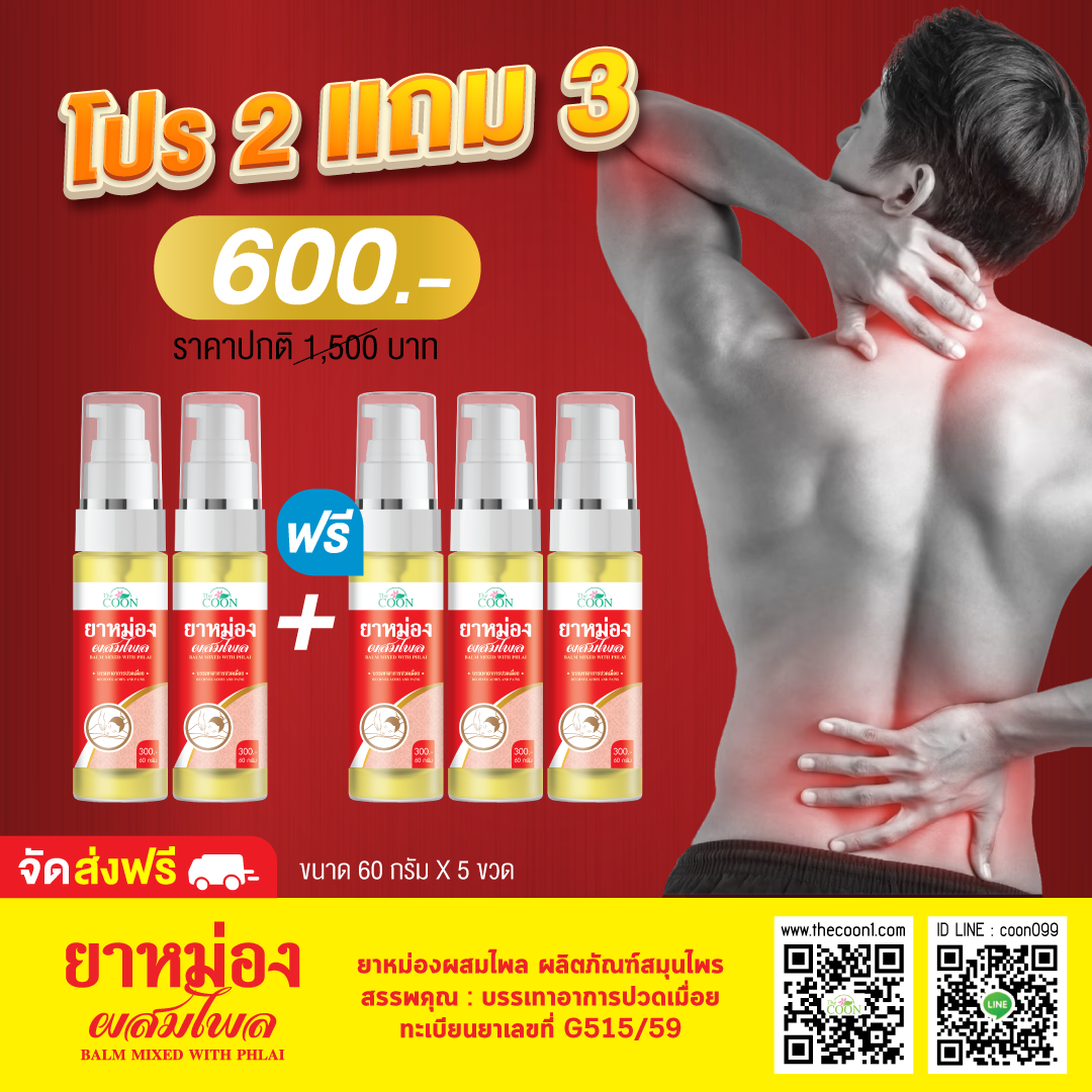 ยาหม่องผสมไพล 60 กรัม